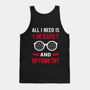 I Need Jesus And Optometry Optometrist Tank Top